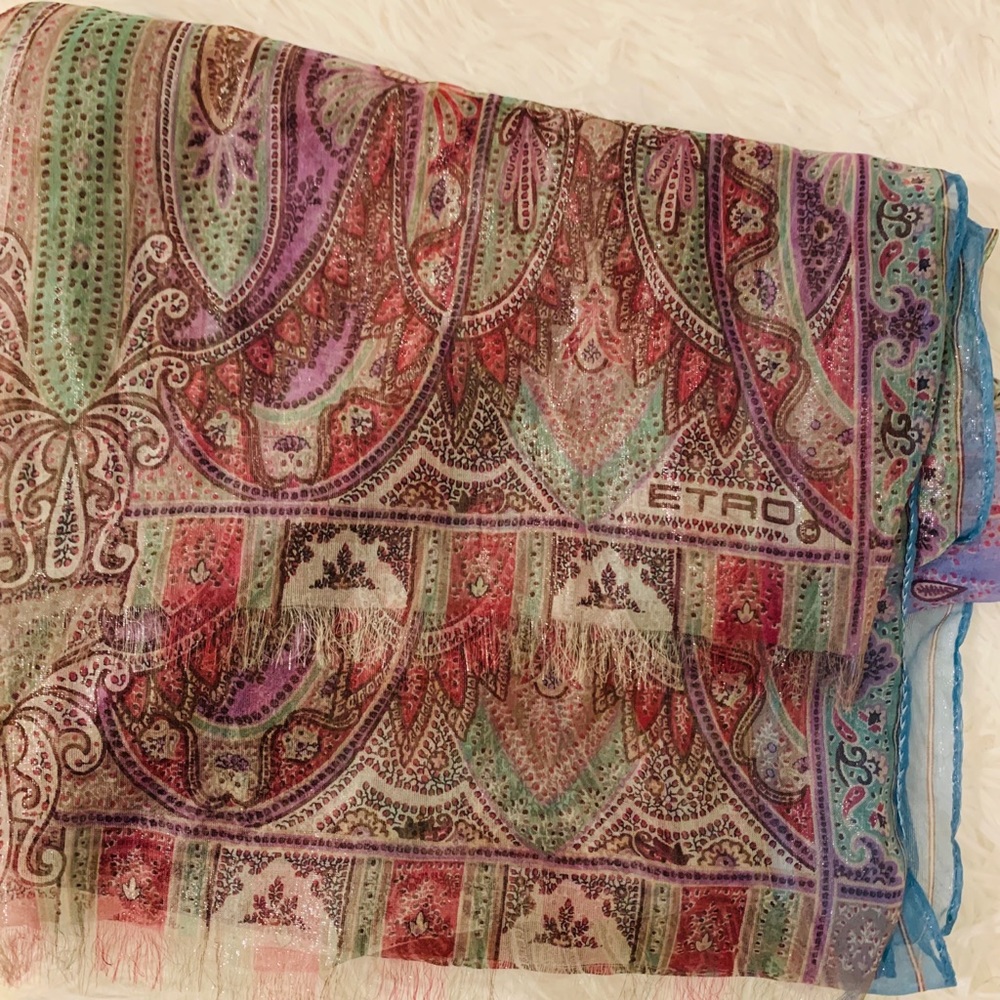 Etro Milano silk scarf